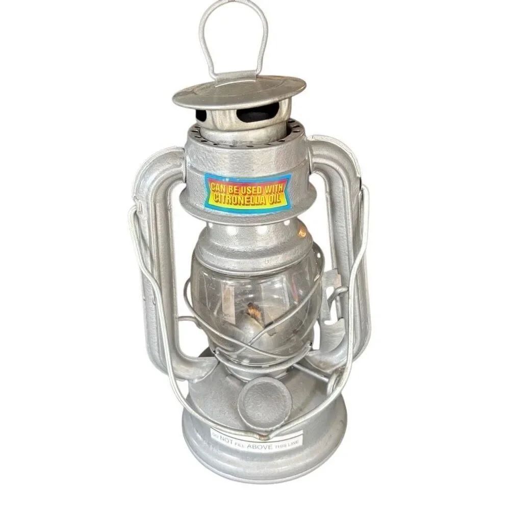 7 1/2” Metal Silver Lantern